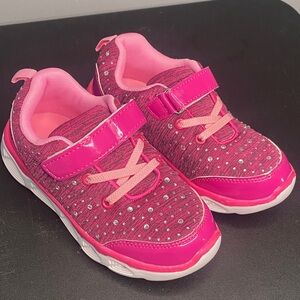 Pink Kids Light Up Shoes with Sparkle Accents Size Toddler 12